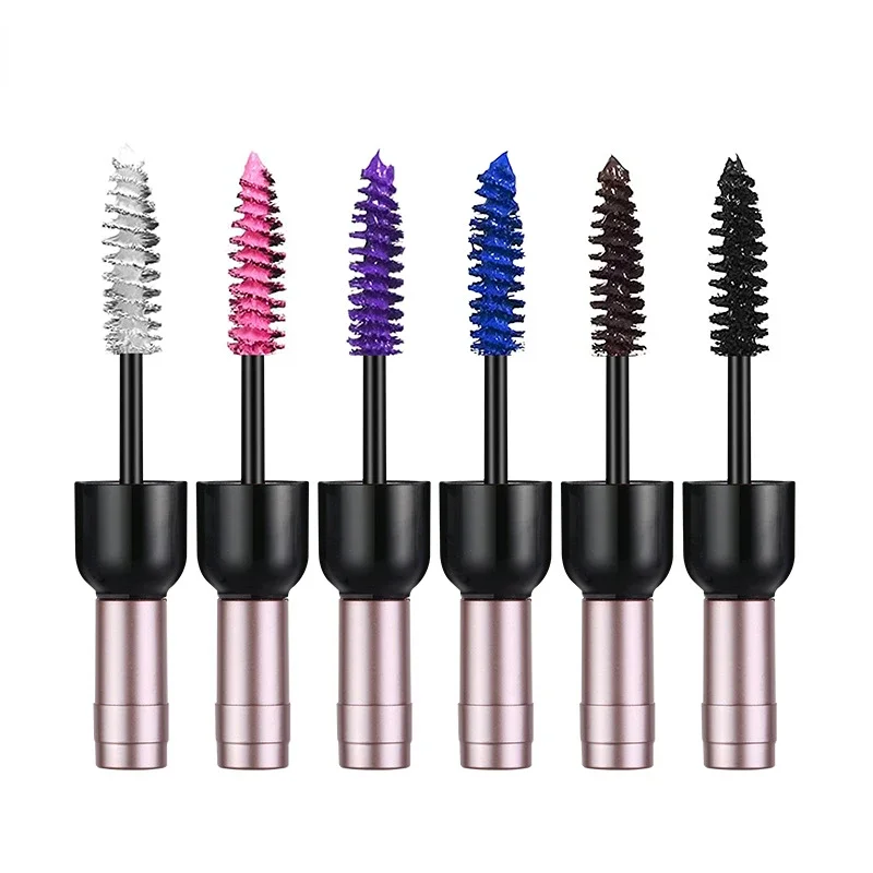 1PC Kleurrijke Wimper Mascara Wimpers Verlenging Curling Verlengen Wit Paars Cosplay Make-up Glitter Point Diamond Mascara