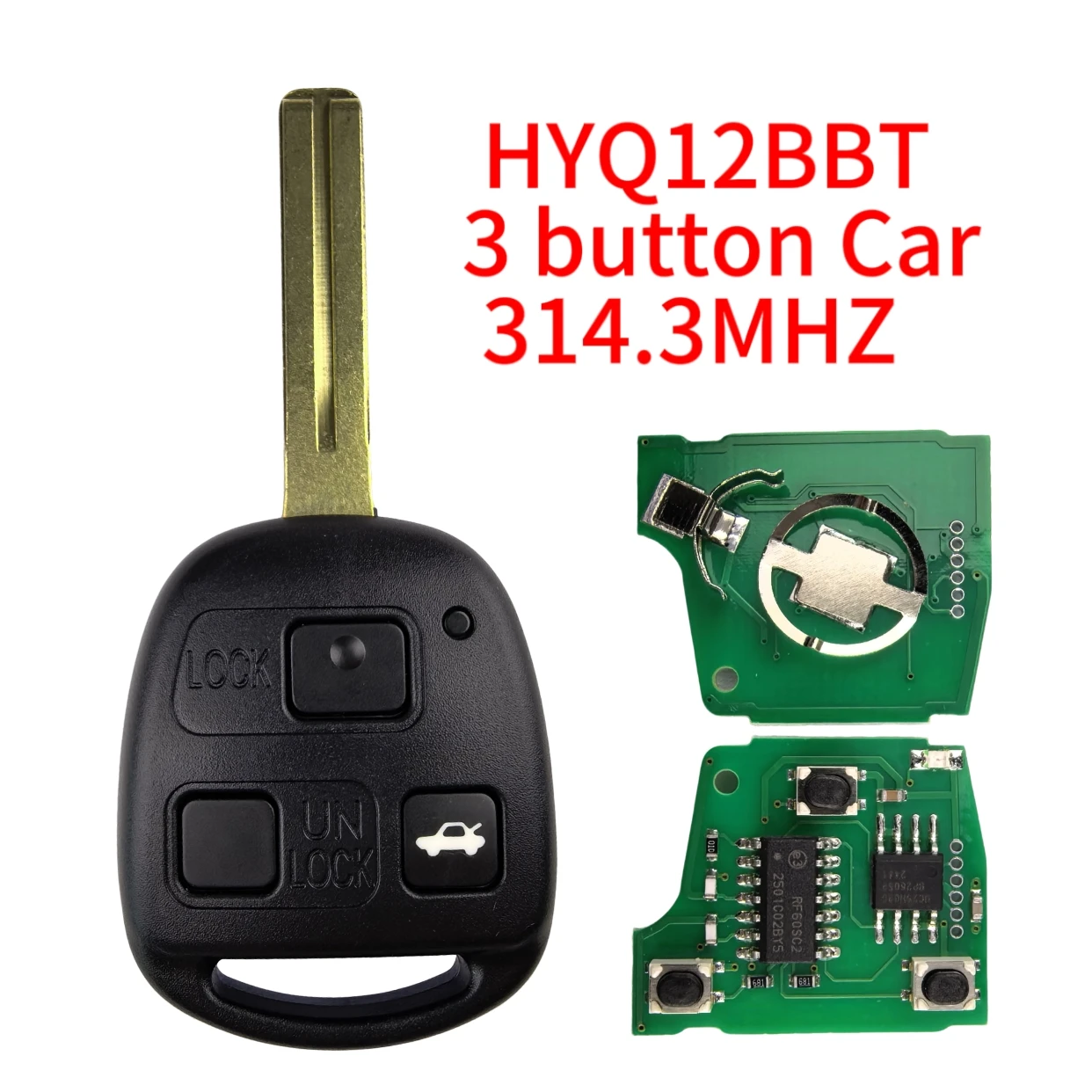 Jingxin HYQ12BBT 314.3MHz 4D67/68/72 G チップ TOY40 車のキー 89070-48821 レクサス RX330 RX350 RX400H LS430 ES330 SC430 2004-2010