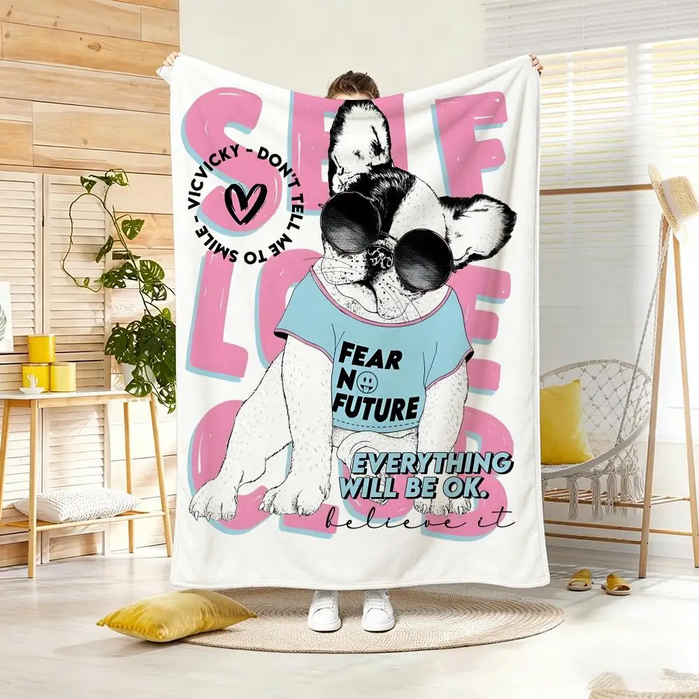 ANIME T-Trendy Street Style Throw Lightweight 240g Flannel Blanket Soft Skin-friendly for Summer Cooling