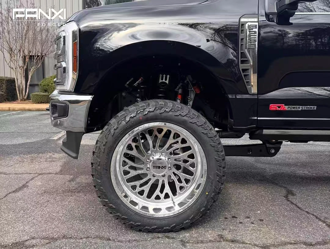 

FANXI Deep Chrome Forged Wheels 22 24 26 28 30 Inch 6x139.7 5x139.7 8x180 8x170 8x6.5 22x12 24x14 26x16 Rims with Floating Caps