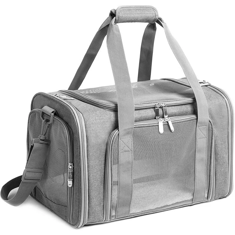 

Portable Breathable Pet Cat Dog Bag Lightweight Foldable Out Bag Small Car Portable Large Capacity Cat Bag