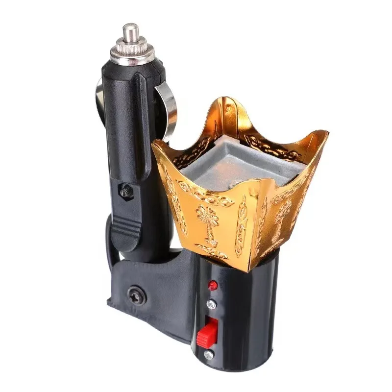 Car household plug-in incense burner creative Arabic Middle Eastern sandalwood burner metal crafts exquisite small incense burne