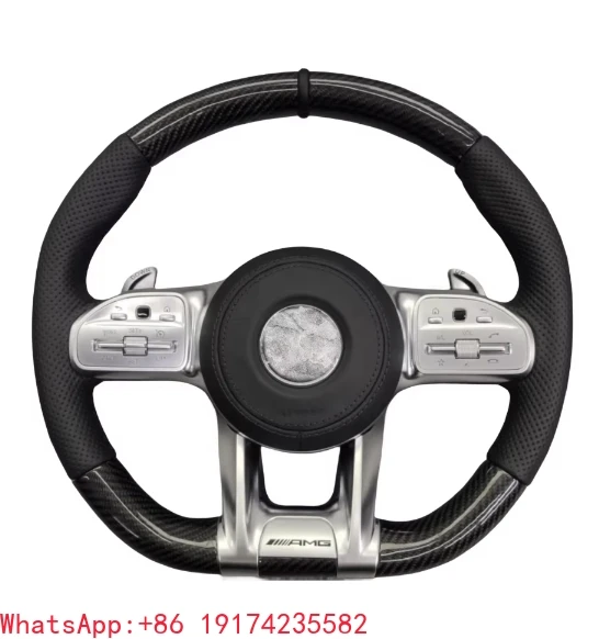 

Professional Custom Amg Steering Wheel for Mercedes benz s Class W222 W221Mahogany to Carbon Fiber AMG Steering Wheel Assembly