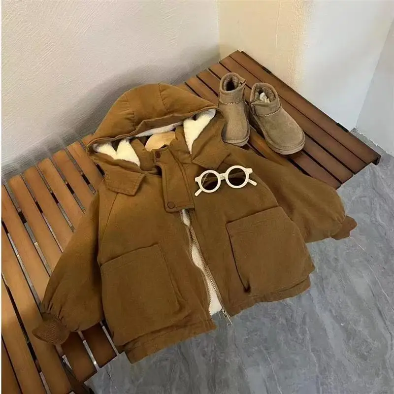 New  Boy  Winter Down Jacket Thickness Kids Baby  Coats  Children   Autumn  2025-A016