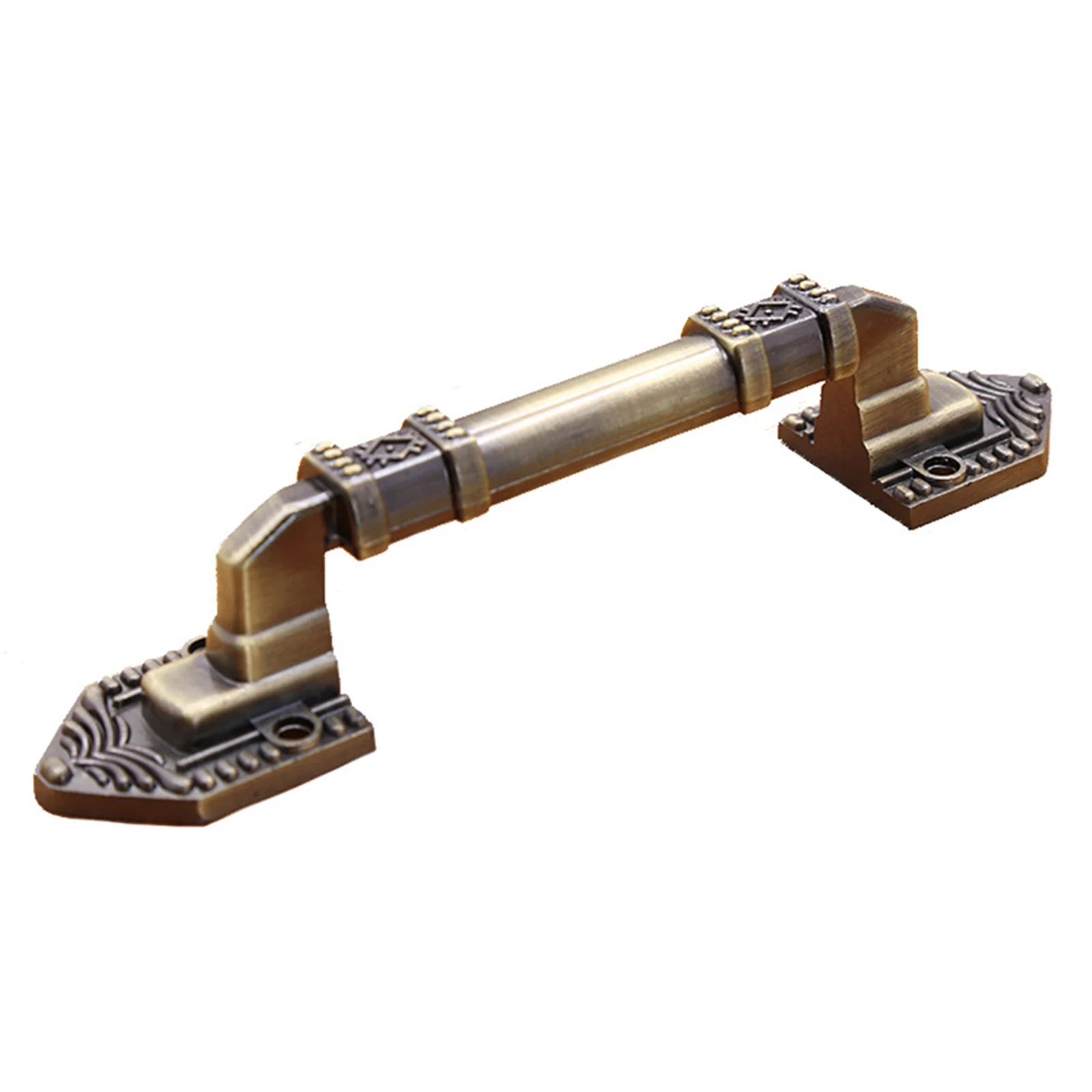 Manija decorativa para puertas, perilla de tocador, perilla de aleación de aluminio de bronce verde, adecuada para todas las puertas, renovación del hogar