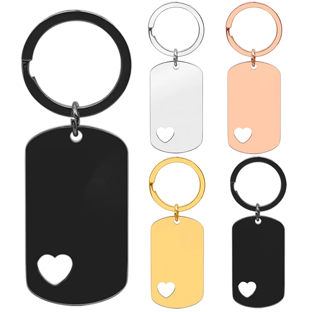 

50/20PCS Numbered Dog Tag Label Keychains Stainless Steel Metal Personalized Engraved Pet Collar Accessories