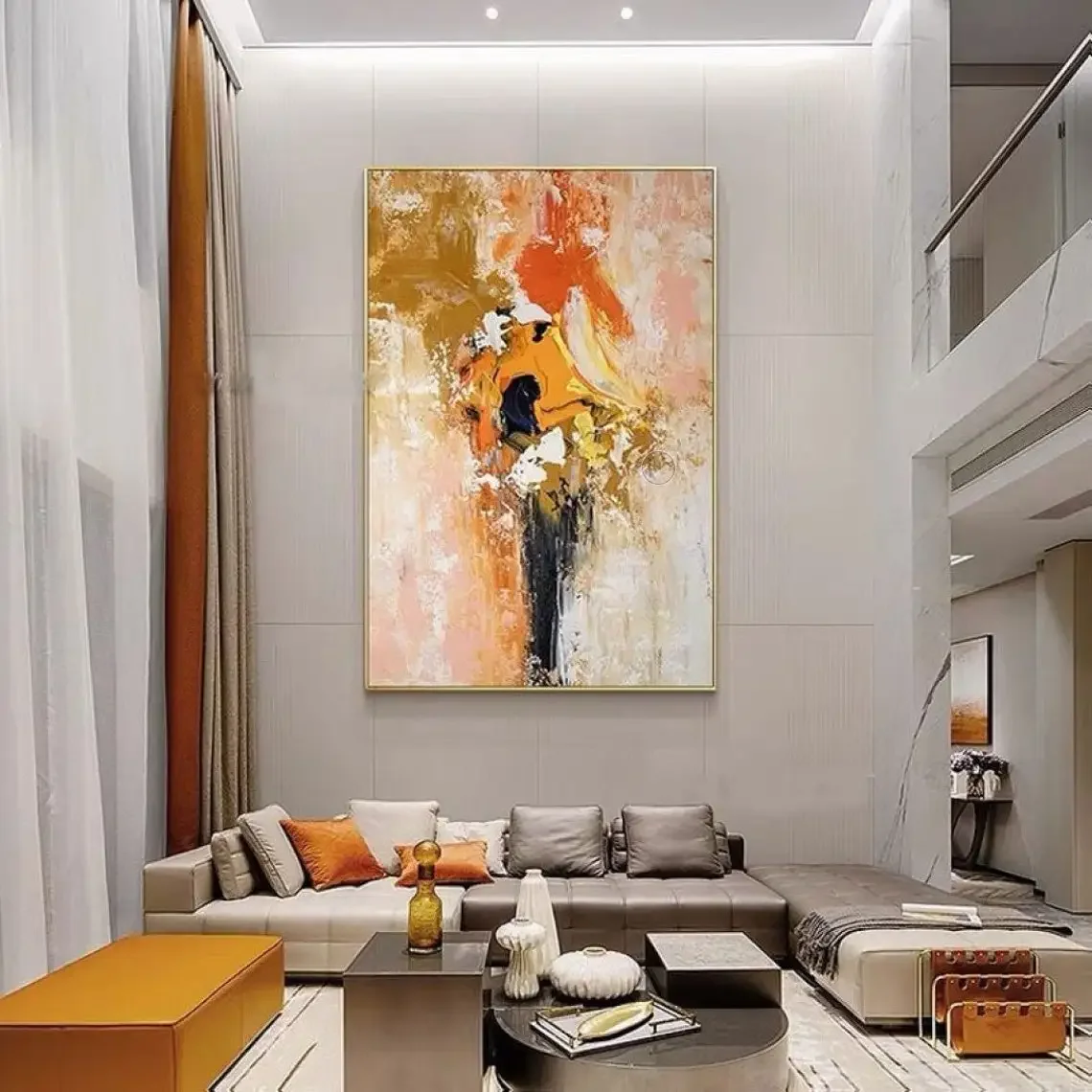 Large Textured Oil Painting On Canvas Abstract Wall Art Hand Painted Abstract Paintings For Living Room Bedroom Home Decor Art