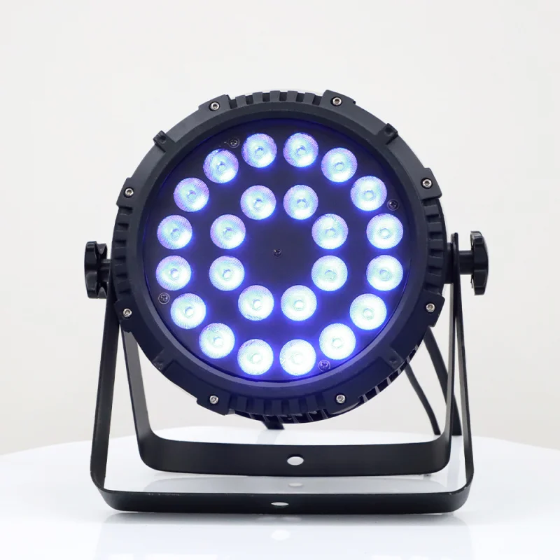 

IP65 Waterproof Outdoor Par Light 24x12W RGBW 4-in-1 LED DMX512 Sound Control CRI90 3200-7800K Stage/DJ/Wedding/Club Events