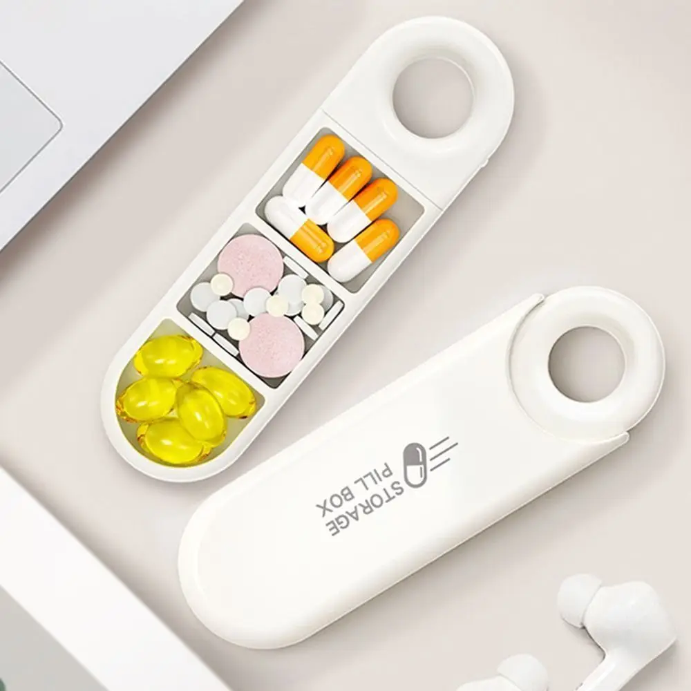 

Portable Pocket Pill Case 3 Compartment Moisture Proof Daily Pill Organizer Large Capacity Durable Medicine Container