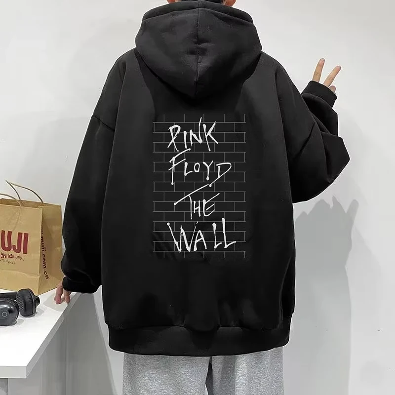 The Pink FloydS The Wall Men Women Hard Rock Band Autumn and Winter Hoodies Hip Hop Clothes Vintage Tops Streetwear