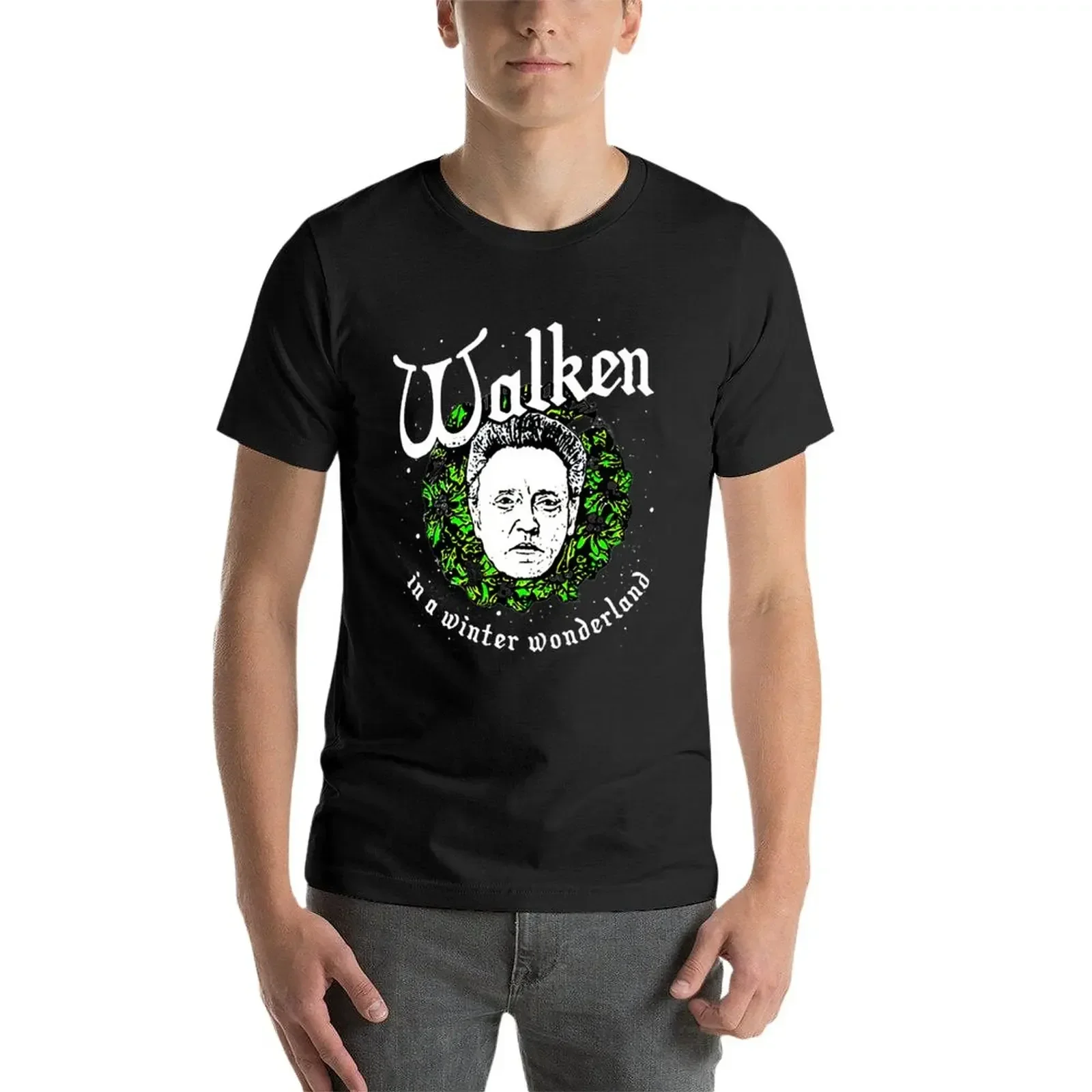 Walken in a winter wonderland T-Shirt boys animal print new edition cute tops funny t shirts for men