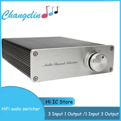 3 Input 1 Output /1 Input 3 Output Lossless Audio Signal Switcher Switch Selector HiFi Audio Signal Splitter