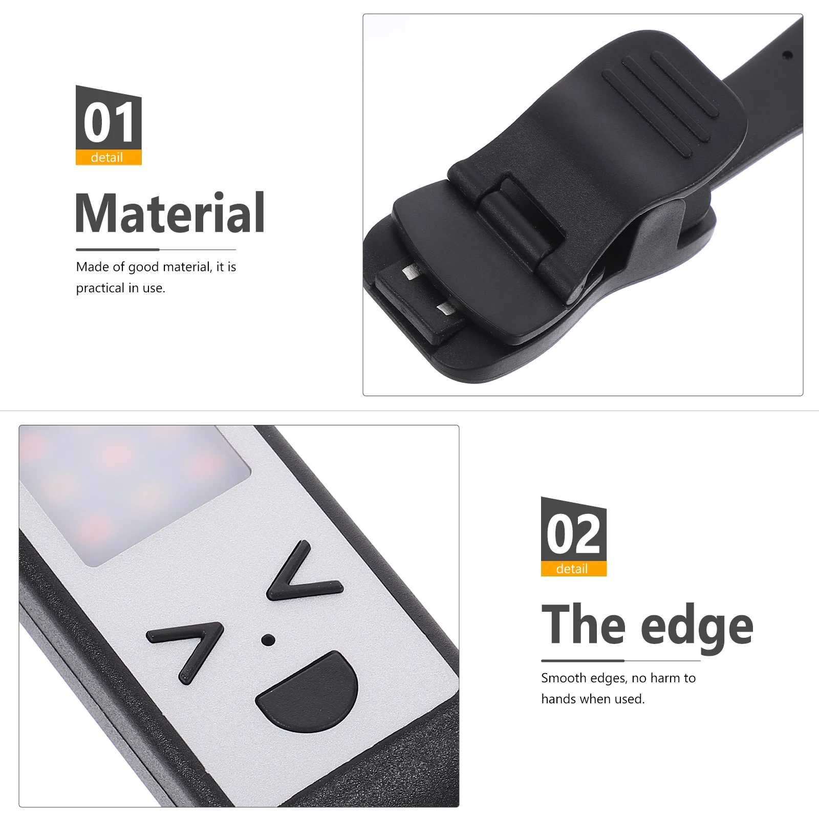 

1pcs Led Book Light Rechargeable Clip On Reading Light Dimmable Flexible For Bed Studying Night Use Mini Lamp