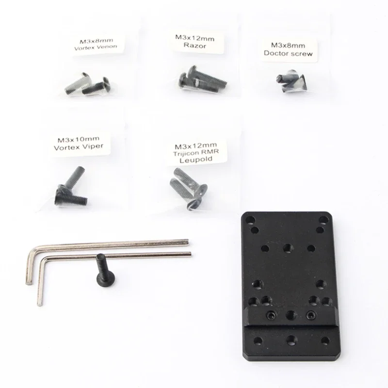 Plaque universelle de montage de lunette de visée Glock, pour odorde chasse, point rouge, base optique pour odorde poing Glock 17 19, adaptateur