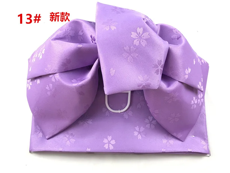 

Women's Kimono Belt - Ready-Tied Obi for Yukata, Decorative Waist Wrap with Japanese Floral Designs