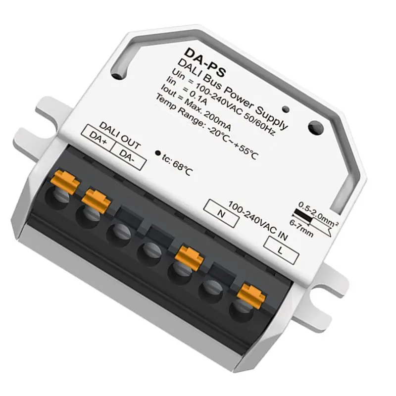 ABZZ-DALI Switch Dimmer 200Ma DALI Bus Power Supply. AC110V 220V 230V Current 200Ma SELV Safety Standard Applied