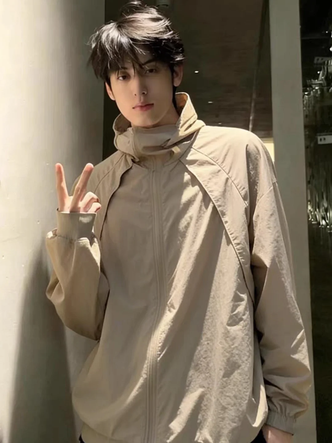 

Легкая дышащая мужская летняя куртка с капюшоном для защиты от солнца UPF50, американская велосипедная куртка для активного отдыха