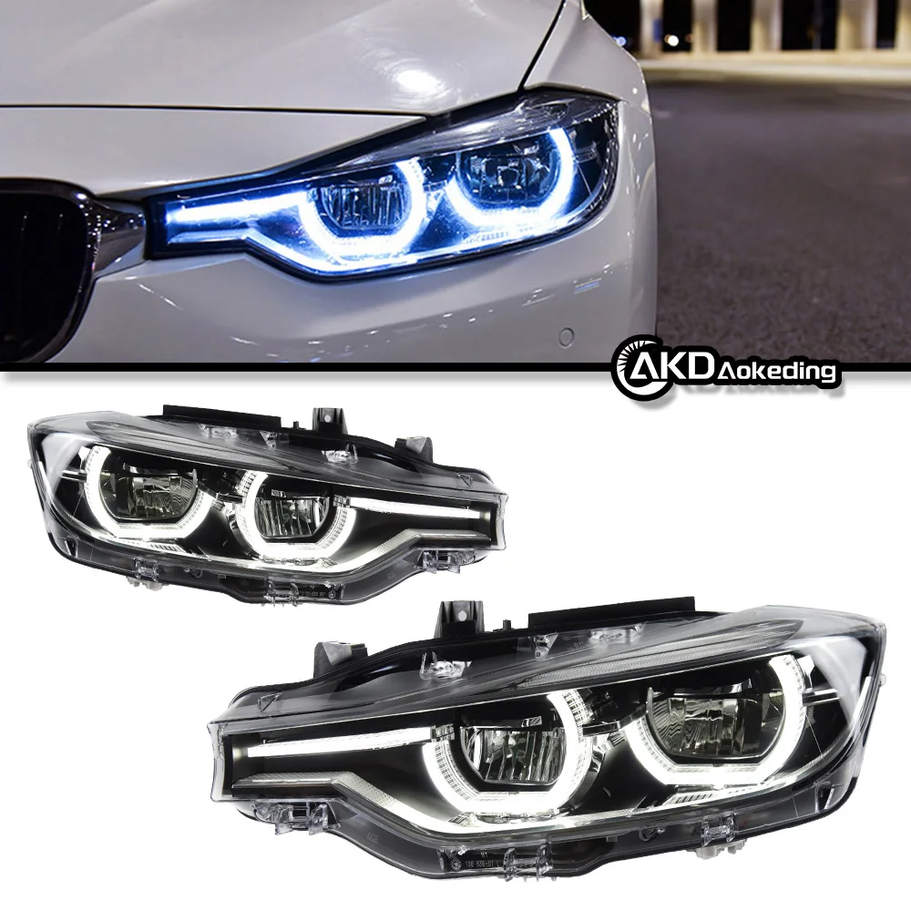 Auto Parts For 3 Series F30 Headlights 2013-2019 F31 F35 320i latest Styling LED DRL Dual Projector Car Accesorios Modified