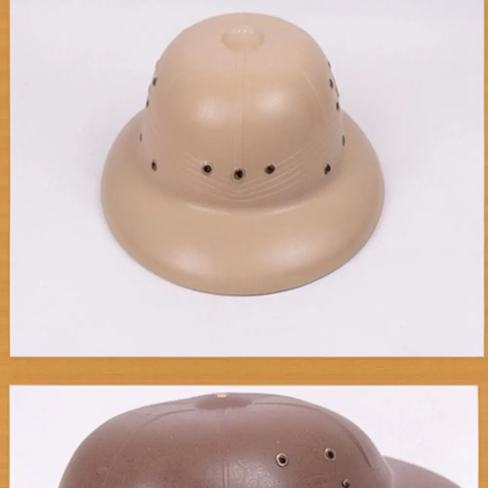 Unisex Wide Brim Plastic Sun Hat Vietnamese Style Outdoor Protective Cap Summer Working Performance Costume Headwear