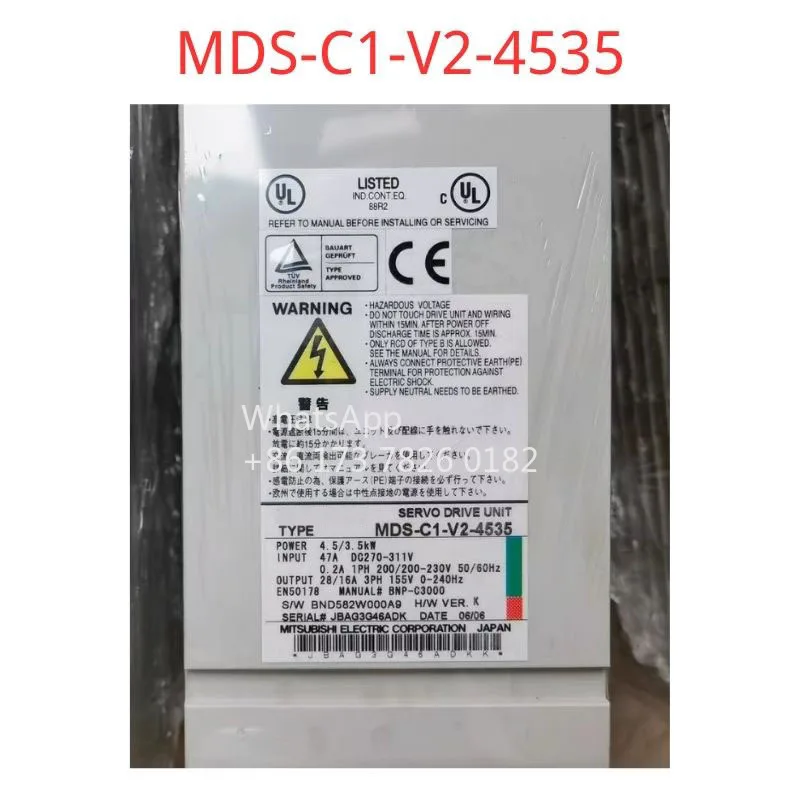 Used test ok MDS-C1-V2-4535 Servo Driver