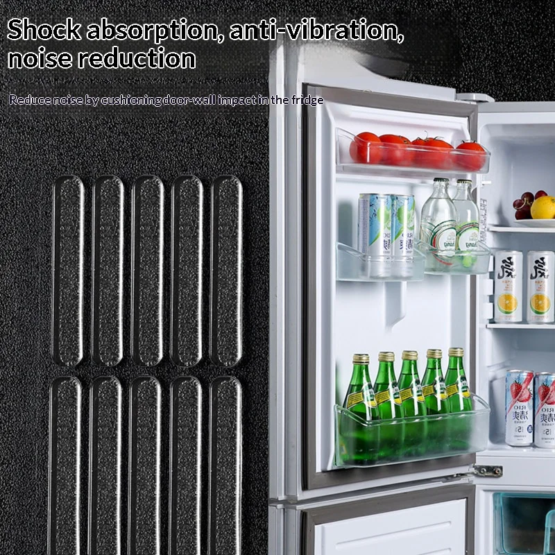 Invisible Transparent Anti Collision Strips Self Adhesive Silicone Buffer Pads for Refrigerator Cabinet Door Wall Shock