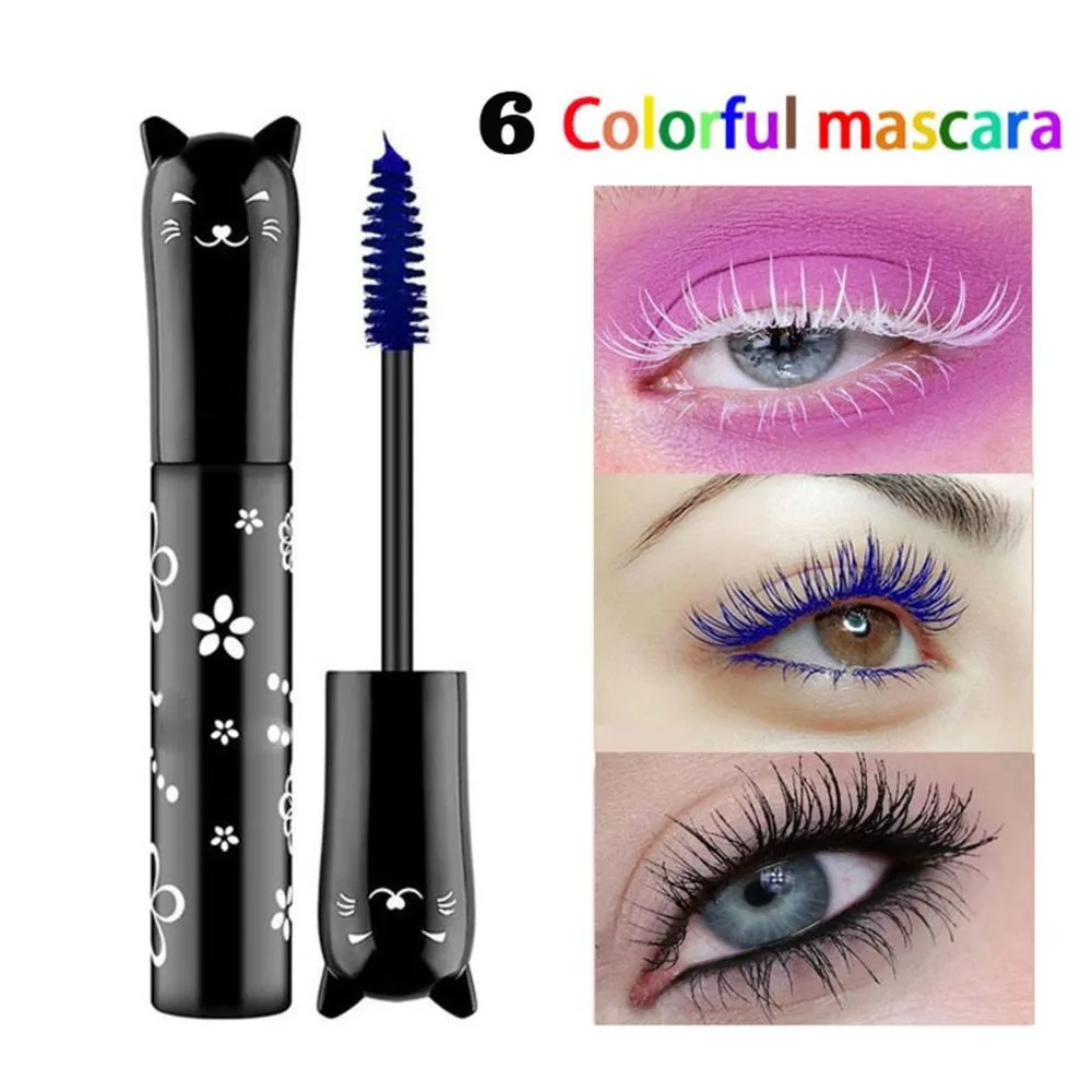 Eyebloggmascara imperméable coloré, cils à séchage rapide, UNIS issement du volume, longueur, nouveau