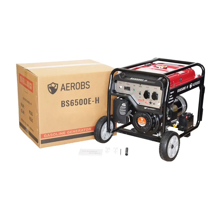 

Factory Price 5kw Single-Phase Electric Petrol Generator 5000w 5500w 5.5kW 60Hz Frequency Recoil Starting for Home Camping