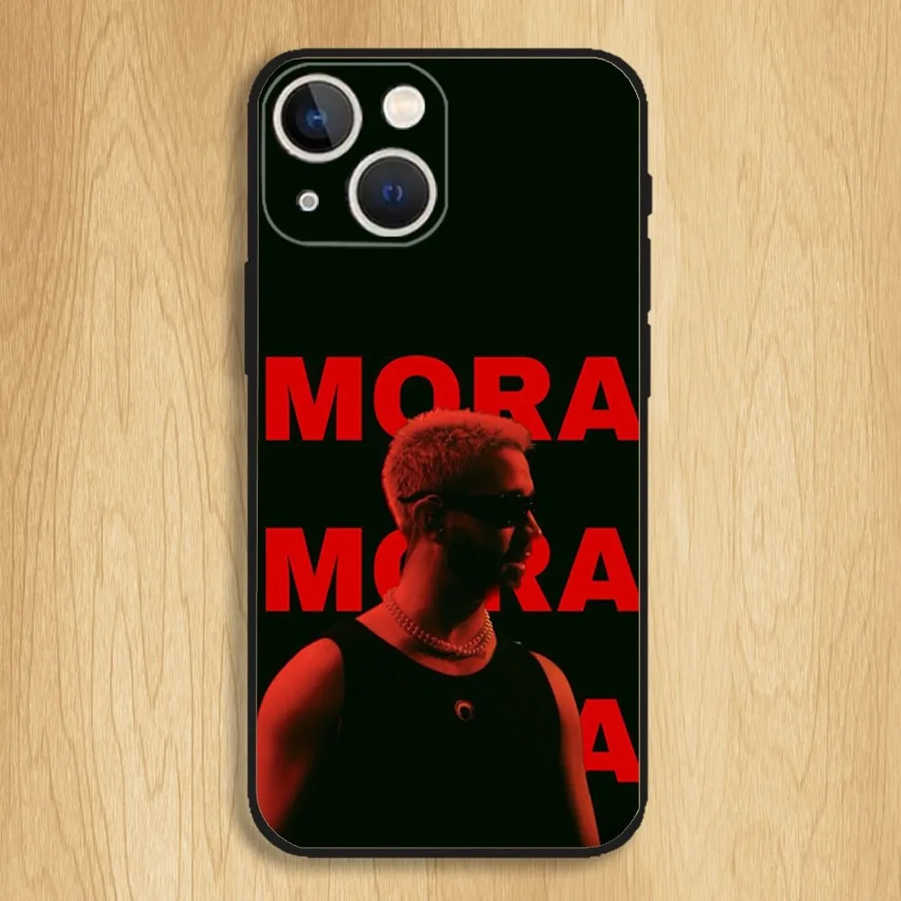 Mora Paraiso Singer Phone Case For iPhone15,14,13,12,11,Pro,Max,Plus,Mini,X,XS,XR,8,7,6,S,Plus,SE Soft Black Case