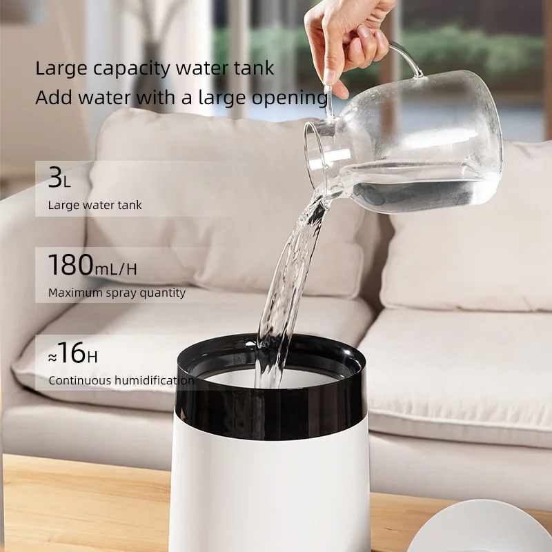 Essential Oil Diffuser Humidifier Electric Smell For Home Colorful Ambient Light Aroma Diffuser 3Speed Spray Quiet Moisturizing