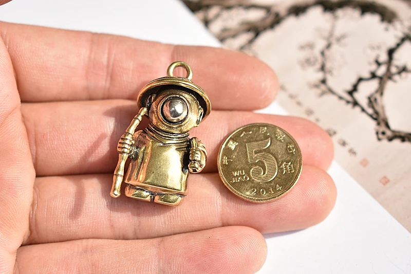

1PC EDC Brass Pendant DIY Paracord Beads Keyring Zipper Accessory Bracelet Beads Pendant