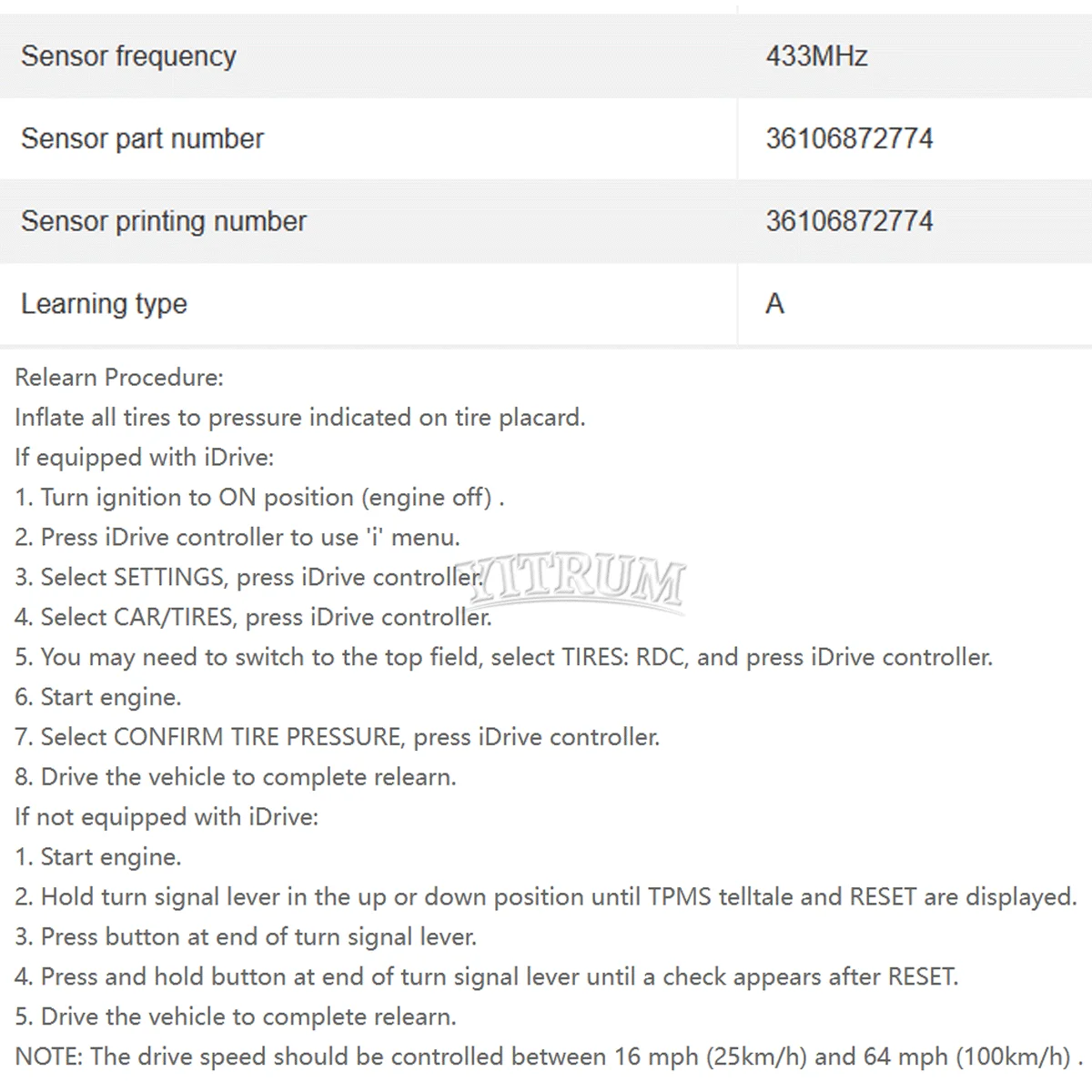 36106872774 Tire Pressure Monitor Sensor For BMW 5 6 7 8 Series ix ix3 M2 M3 M4 M5 M6 X6 X7 M8 Z4 G30 G31 G32 G38 G11 G12 G02