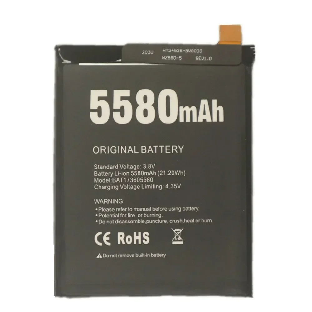 2024 Years BAT17S605580 100% Original Battery For DOOGEE S60 / S60 Lite BAT17M15580 5580mAh High Quality Phone Battery Batteries