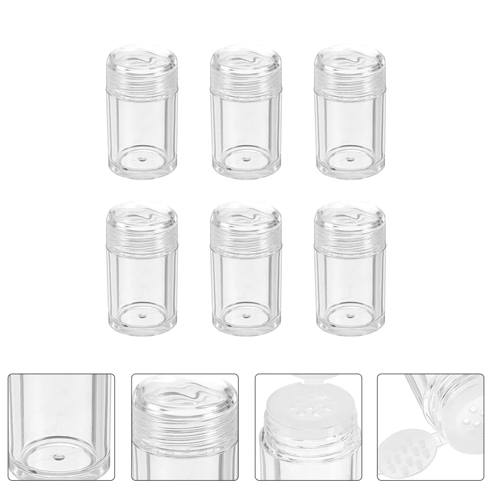 6 Pcs Loose Powder Bottle Cosmetics Storage Bottles Makeup Sub Packing Beauty Tool Plastic Container