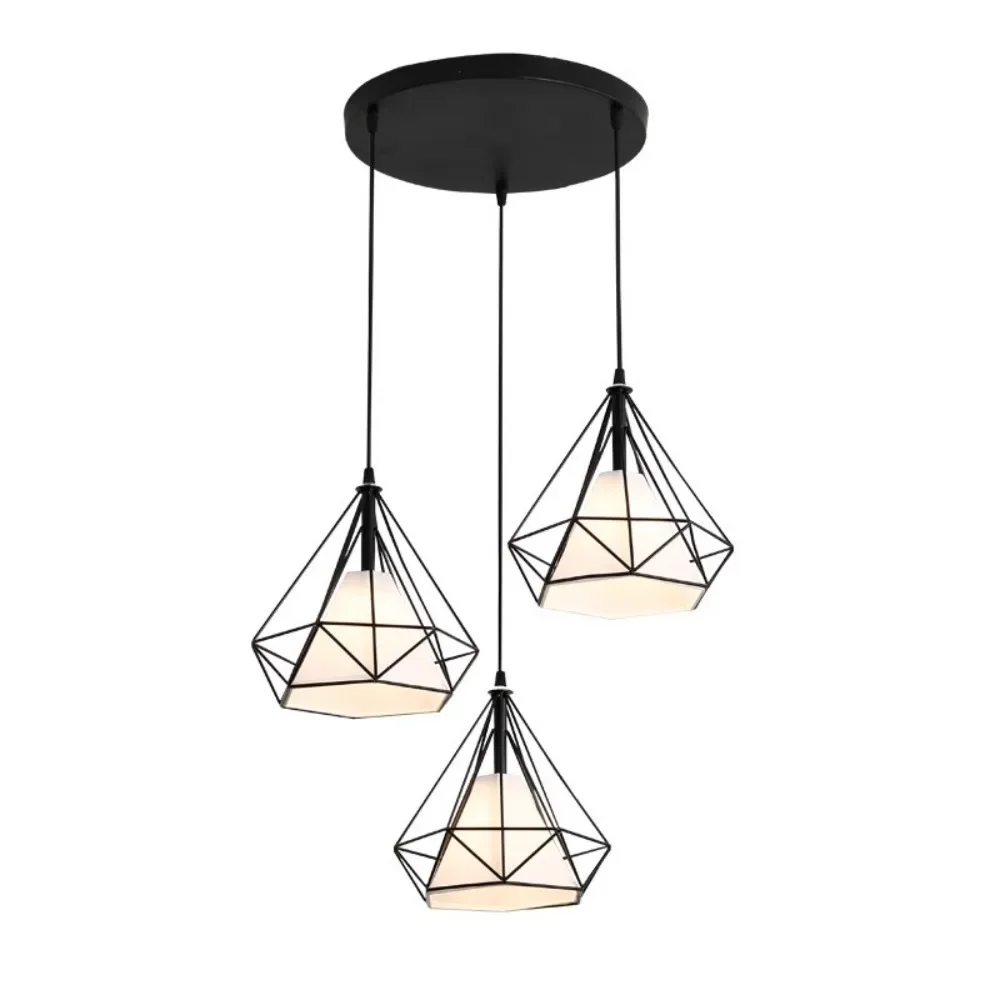 JOYINLED Scandinavian LED 3-Light E27 Flush Mount Ceiling Light for Corridor, Cloakroom, Bedroom, Stairway, No Bulb Included