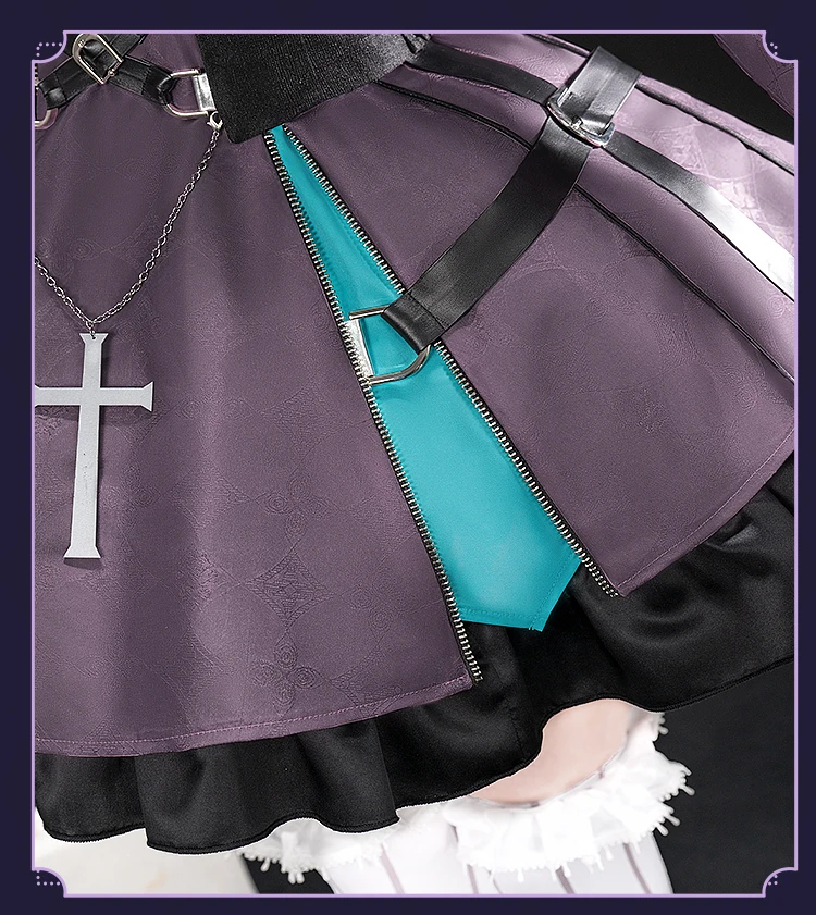 جديد PJSK Asahina Mafuyu تأثيري حلي لجميع القديسين عيد الميلاد لعب الأدوار حفلة المعرض الهزلي لعبة حجم S-XL جديد لوليتا