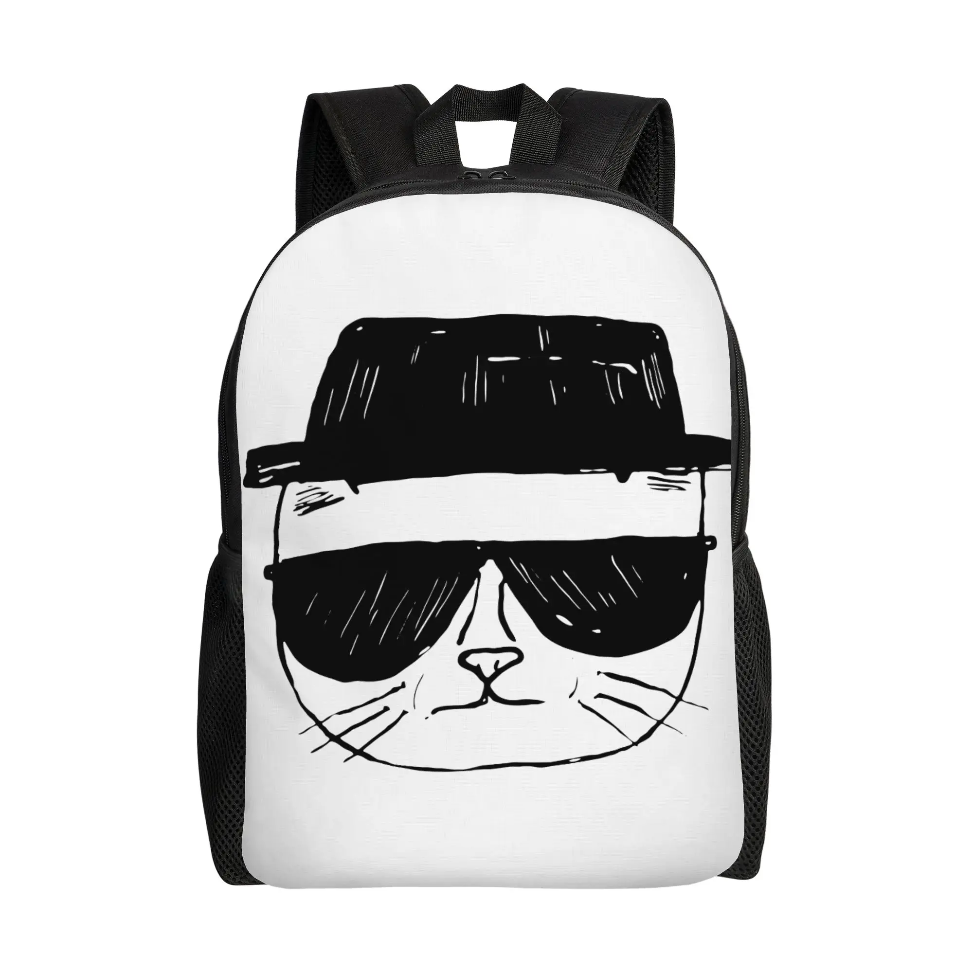

Heisenberg Cats Breaking Bad MEME Casual Backpack Sports High School Work Daypack for Men Women Laptop Shoulder Bag
