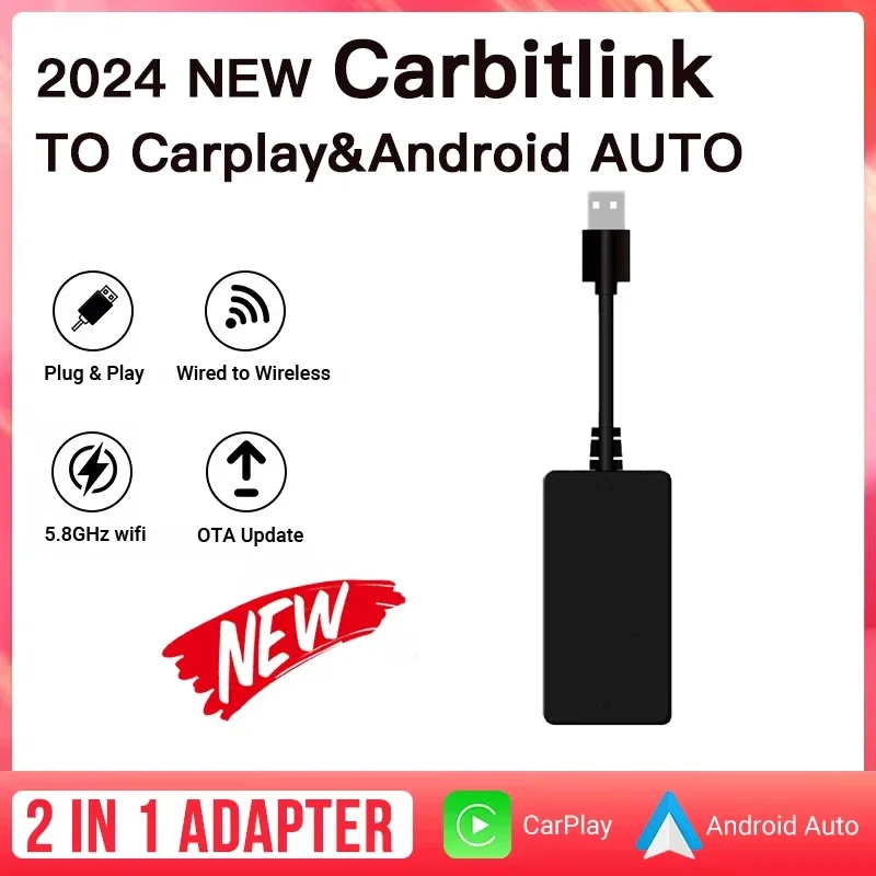 

Wired Carbitlink Smartlink Phonelink to Wireless CarPlay Android Auto For BAIC SAIC Maxus Wuling Brilliance Yutong Hanteng Sihao