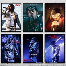 Polo G Hip Hop Rapper Music Star Portrait Poster Prints Wall Art Canvas Painting Pictures Gift for Room Bedroom Home Decor