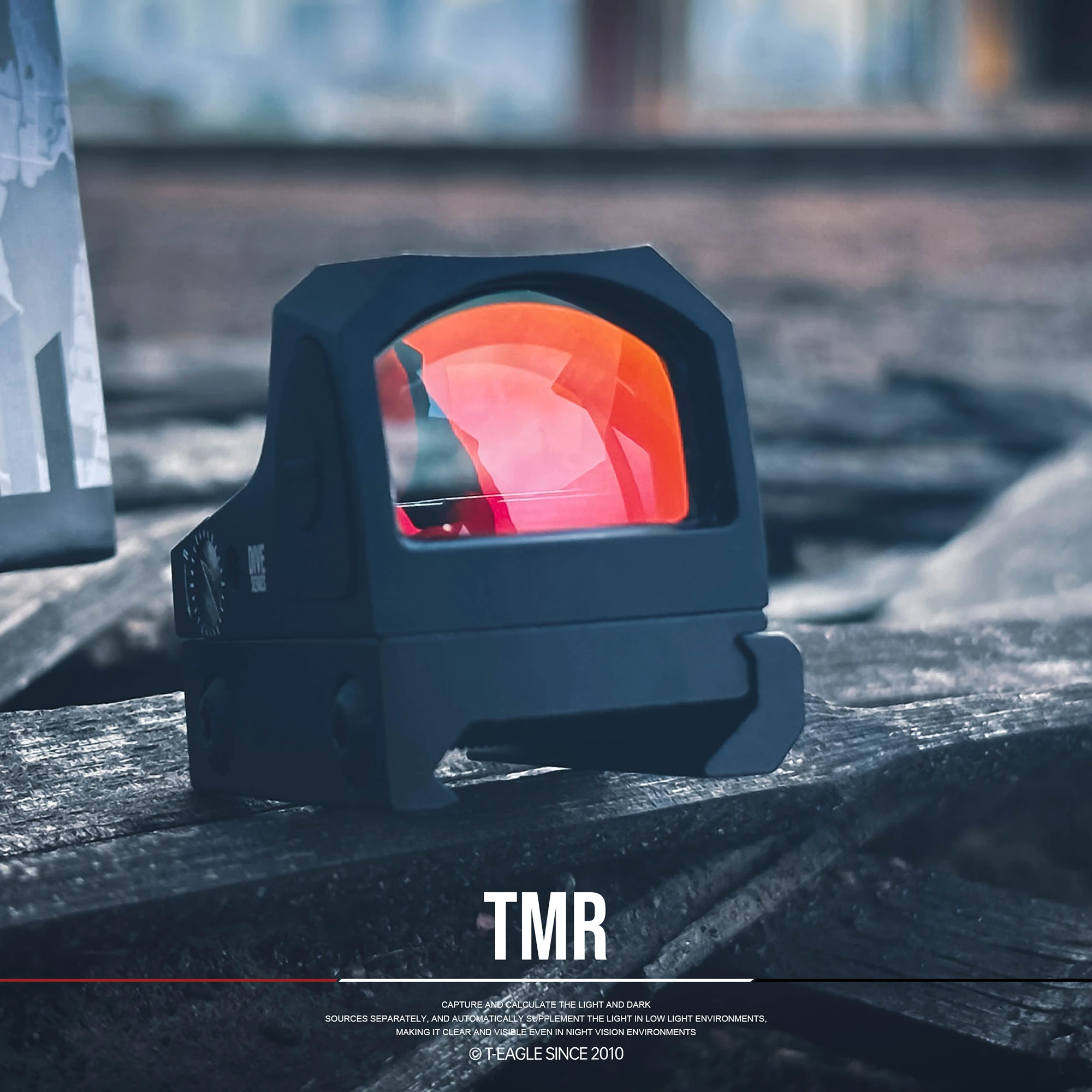 T-eagle Red Dot Sight Glock Collimator Reflex Scope Fit 20mm Weaver Rail for Airsoft Airgun  Hunting Rifle Strong Shockproof