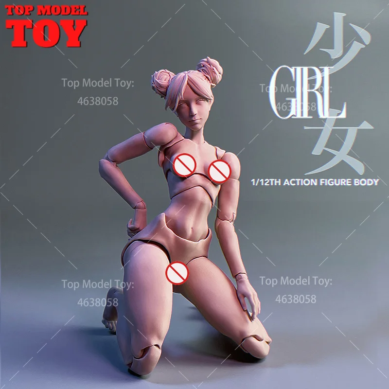 Second Batch Romankey X COWL 1/12 Super Flexible Girl Joint Body Female Soldier Action Figure Doll 15.8cm Artist Painting Model