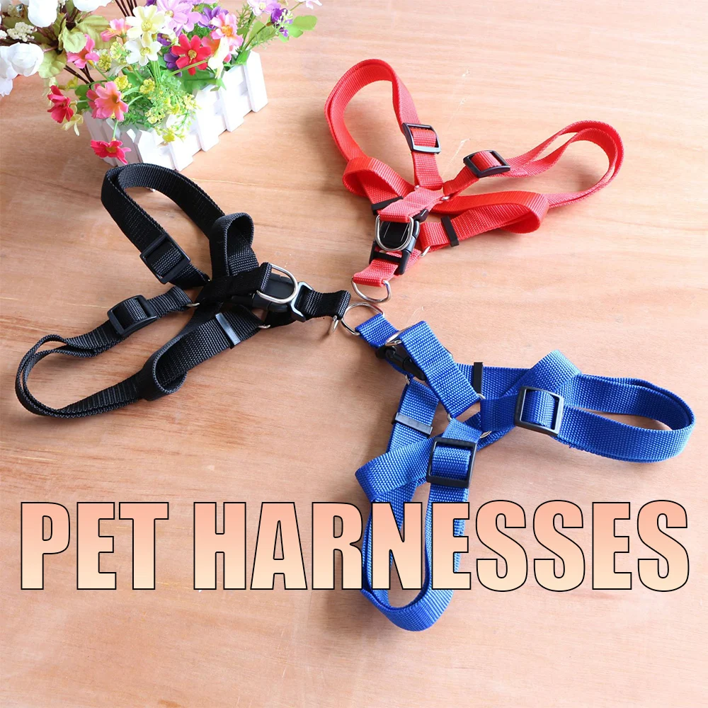 1PCS Pet Harnesses Bulk Solid Color Step in Dog Harness or Vest Harness Dog Training Walking of Your Puppy Harness Small Dog