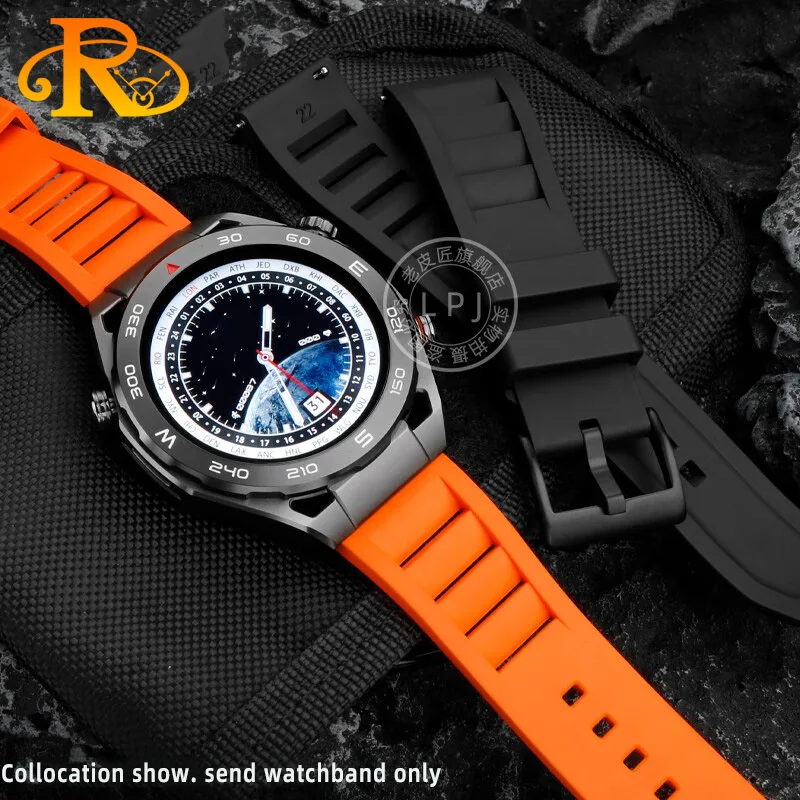 สายนาฬิกา4Pro WATCH3 20มม. 22มม., สำหรับ Huawei GTR 2 2E GT2 GT3 Samsung Galaxy GTR Fluoro ยางซิลิโคน