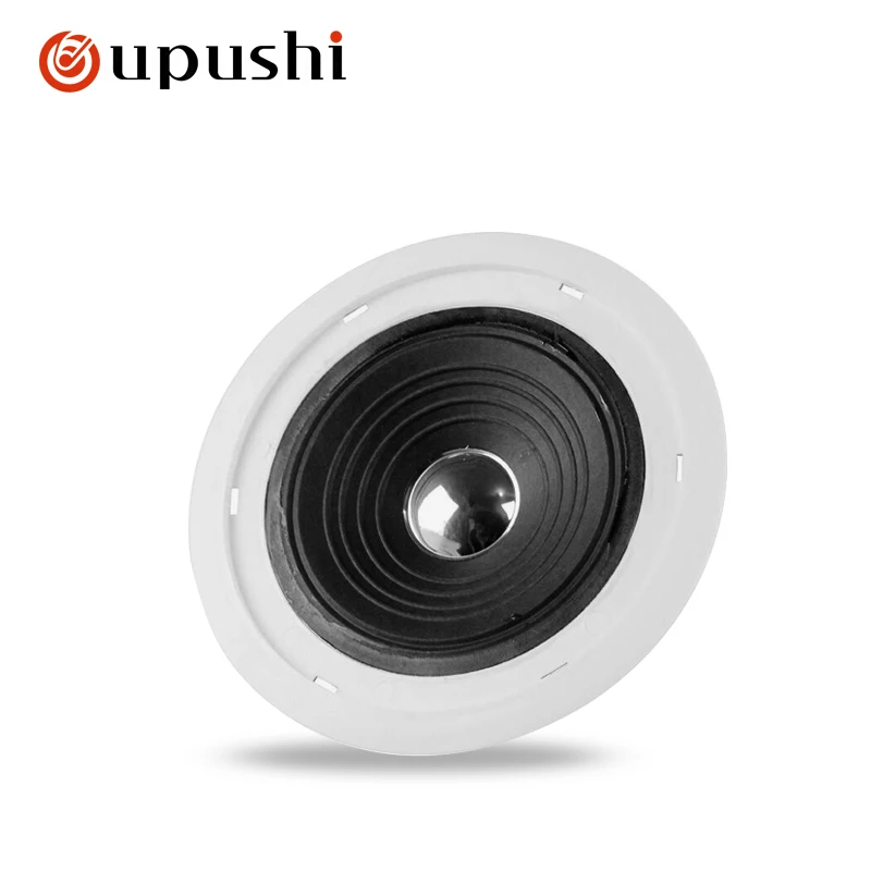 6.5-inch home surround sound speaker ceiling speaker 10w roof speaker white circular built-in wall speaker