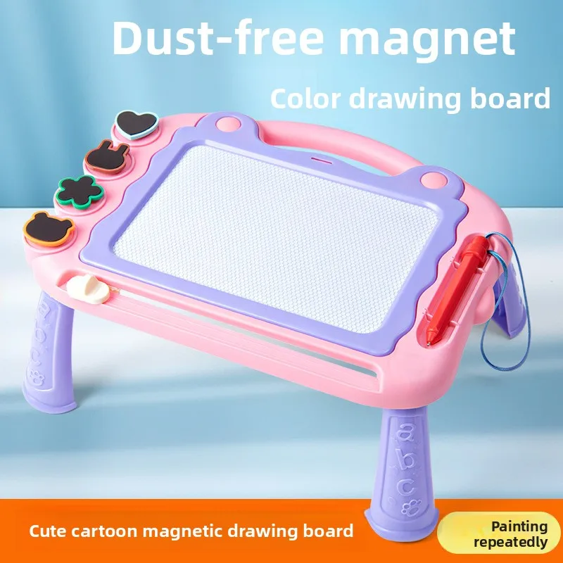 لوحة رسم كرتونية للأطفال، لوحة كتابة قابلة للمسح، لوحة خربش مغناطيسية، لعبة أطفال مونتيسوري تطور الإبداع
