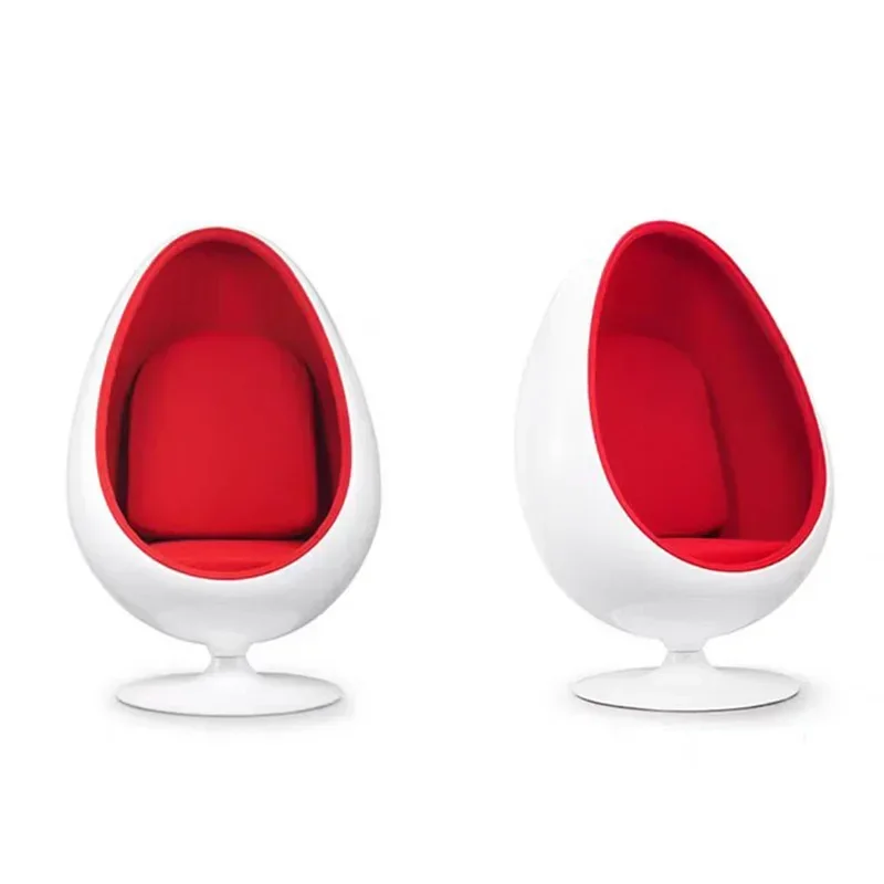 

Creative fiberglass designer special-shaped pointed ball chair oval ball egg shell bubble chair