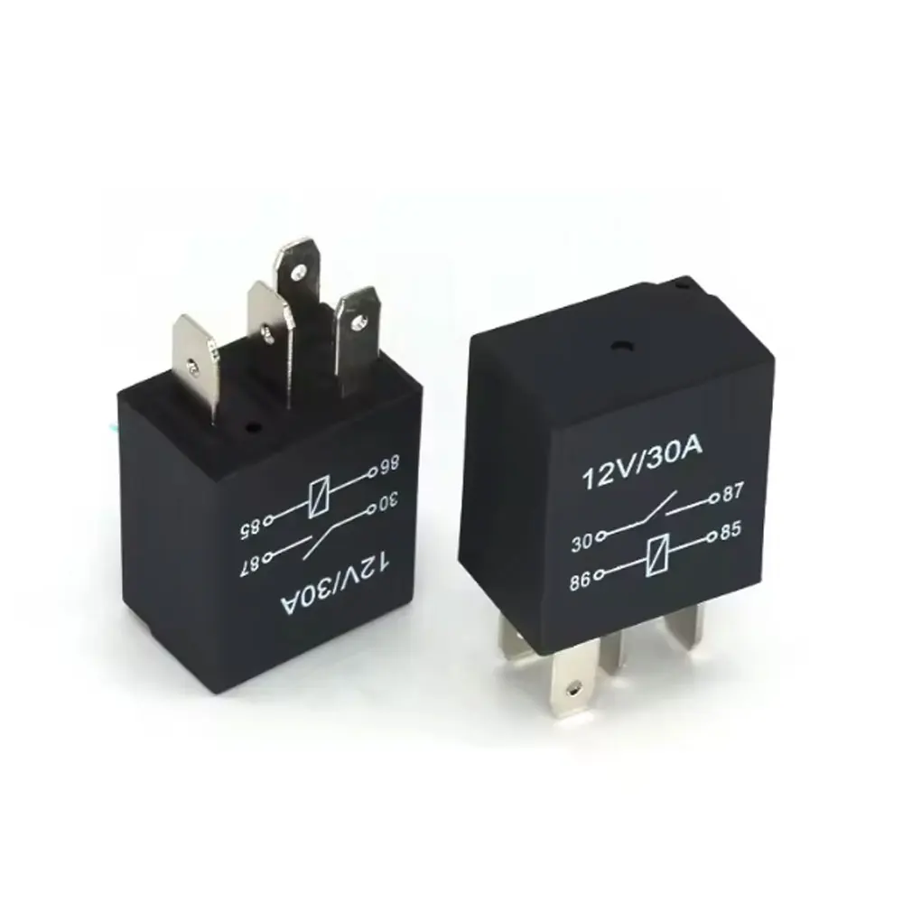 Automobile High Beam Lamp and Low Beam Lamp 12V/30A Air Conditioning Safety Box Pump Refitted Car Relay