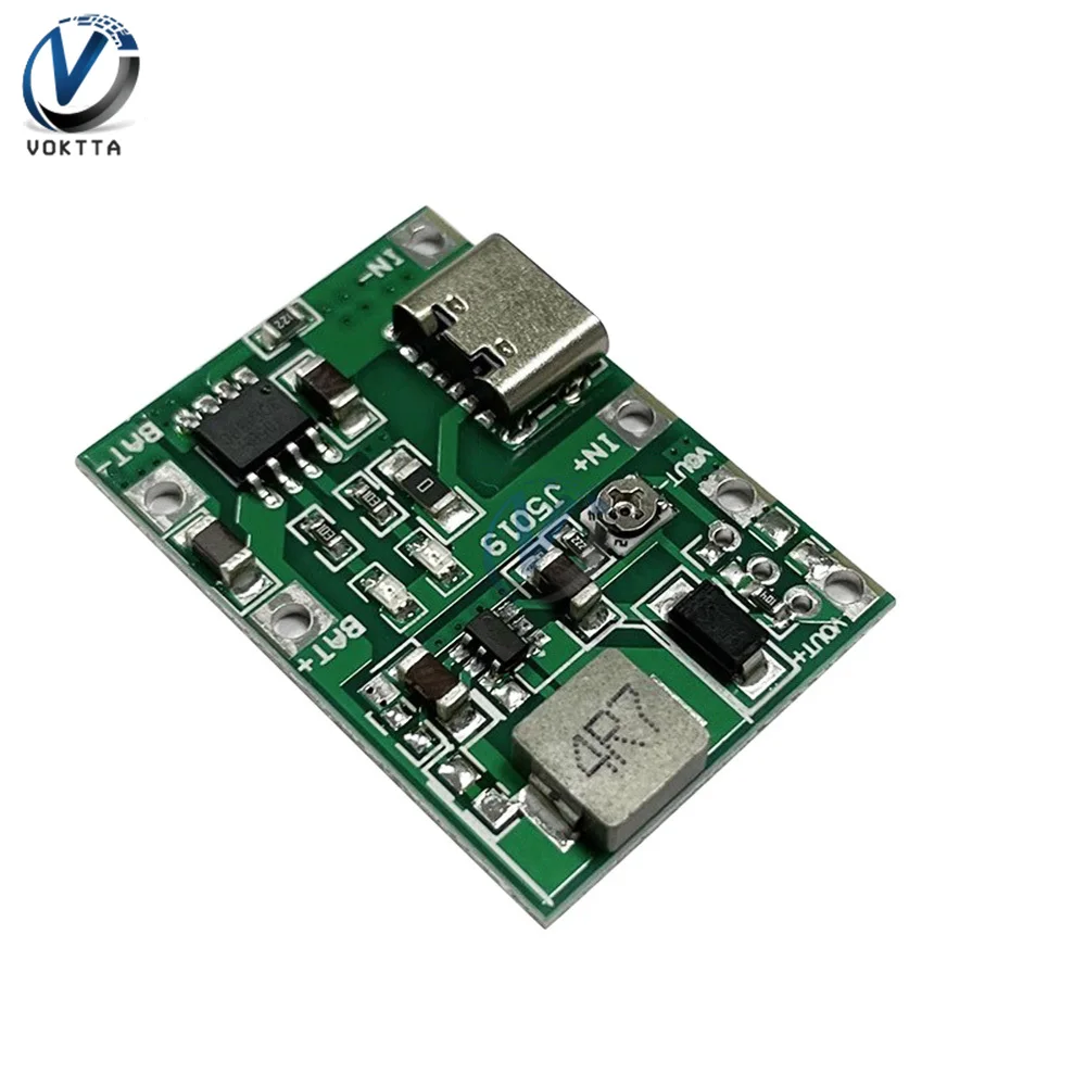 Scheda caricabatteria al litio DC4.5 ~ 8V 18650 modulo Boost Step-Up DC-DC modulo integrato di amplificazione e scarica regolabile