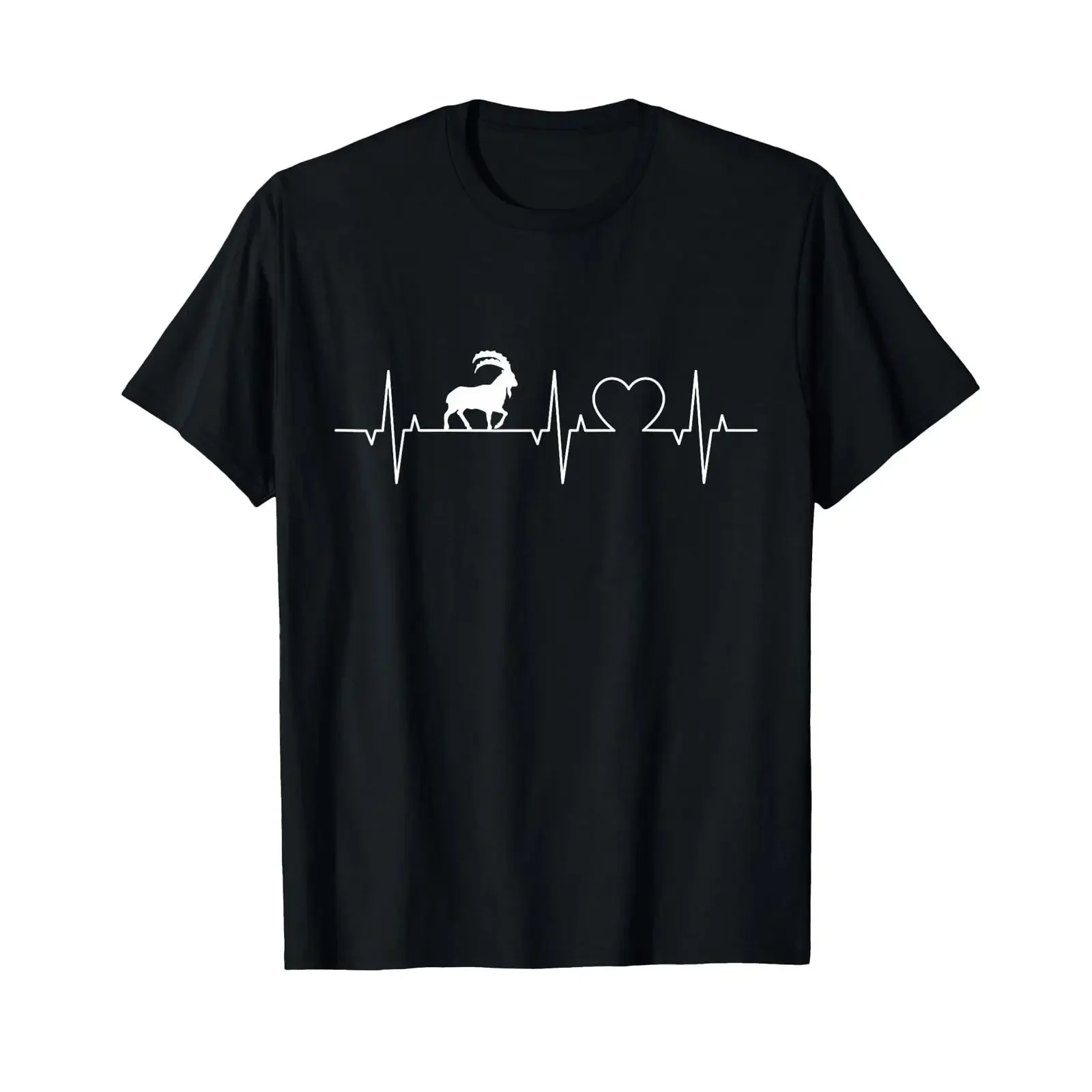 Capricorn EKG T Shirt with Heartbeat Design vintage Washed Slightly Breathable graphic Top For Everyday Wear Comfortable homme