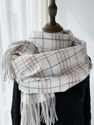 New Sweet Plaid Vintage Scarf Headscarf Winter Women Ladies Men Preppy Scarve Soft Pashmina Mujer Male Foulard Wrap Shawl Unisex