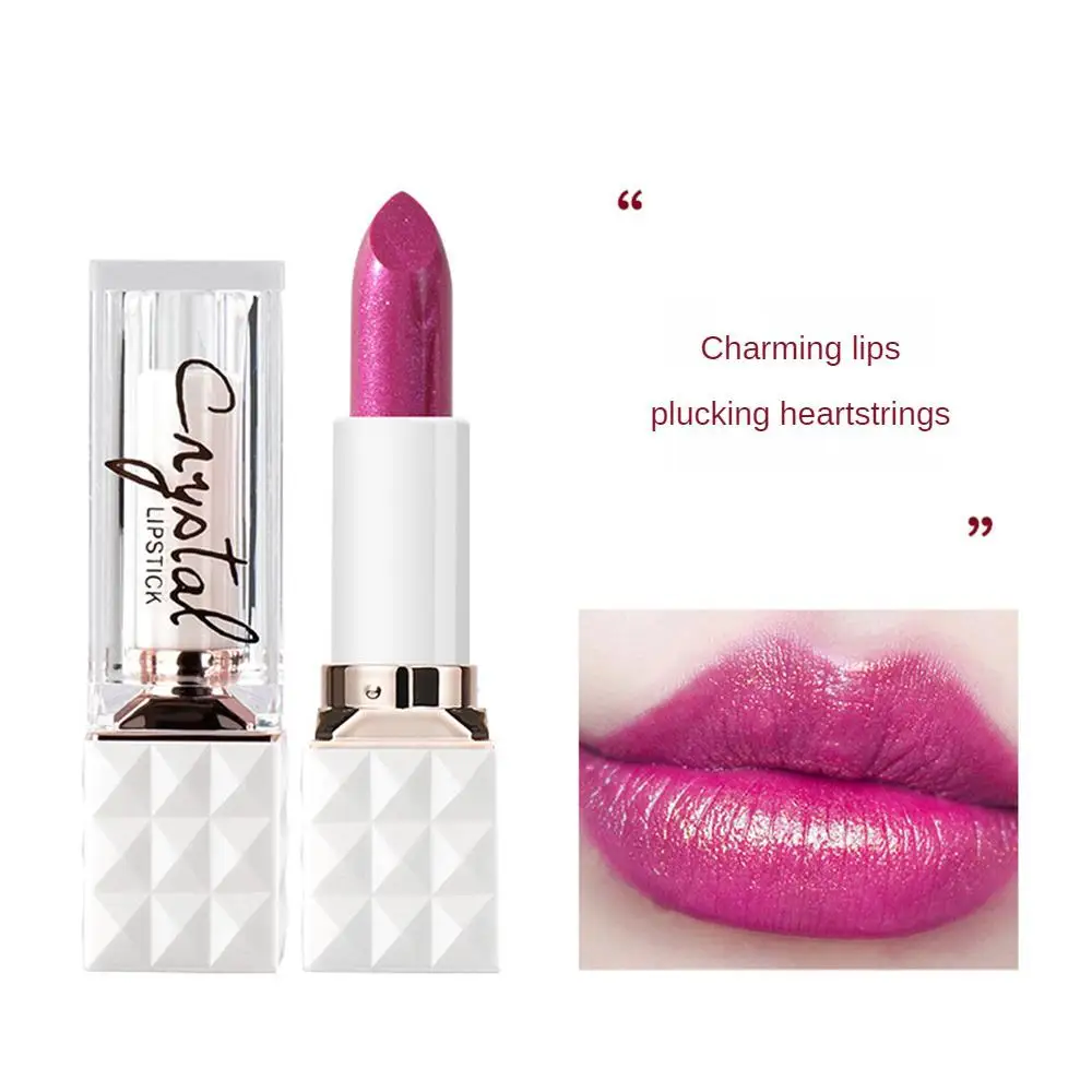 เครื่องสำอางลิปกลอสสีชมพู lipstik Tahan lama สีทึบเครื่องสำอางปากแดงไม่ซีดจาง